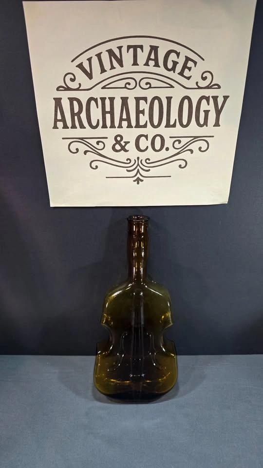 AMBER GLASS VIOLIN BOTTLE - photo 4