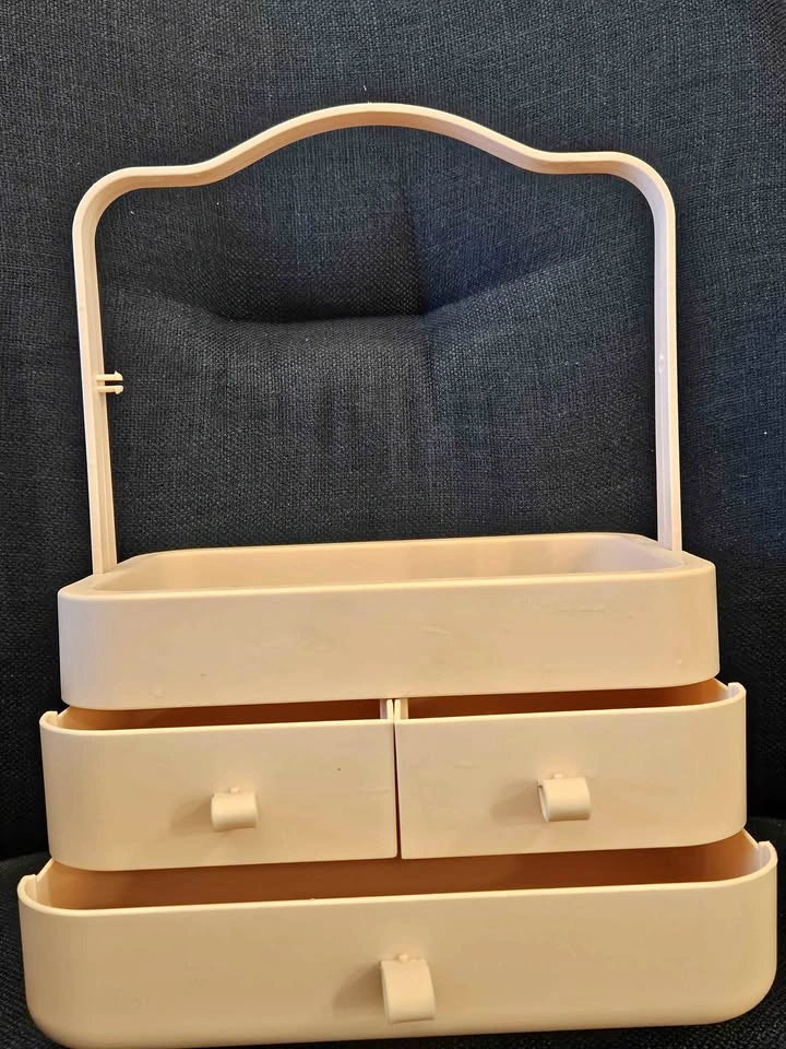 3-layer cosmetics organizer
