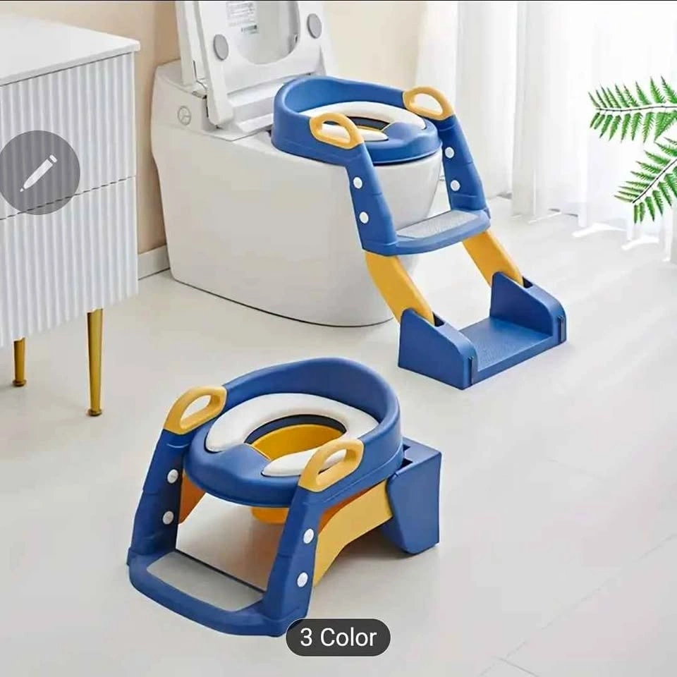 Toilet Training Seat, Step Stool, Splash Guard, Soft Padding - B