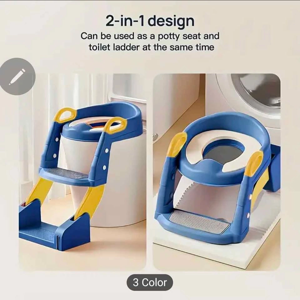 Toilet Training Seat, Step Stool, Splash Guard, Soft Padding - B - photo 2
