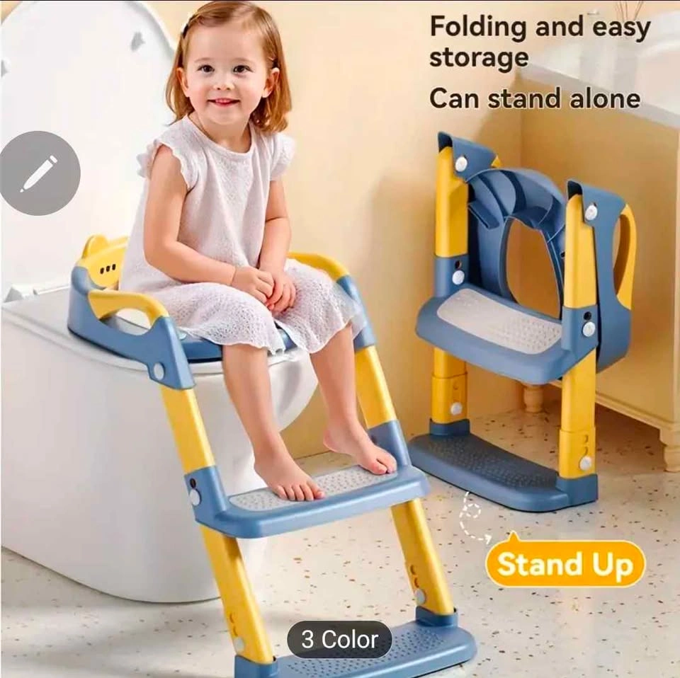Toilet Training Seat, Step Stool, Splash Guard, Soft Padding - B - photo 3