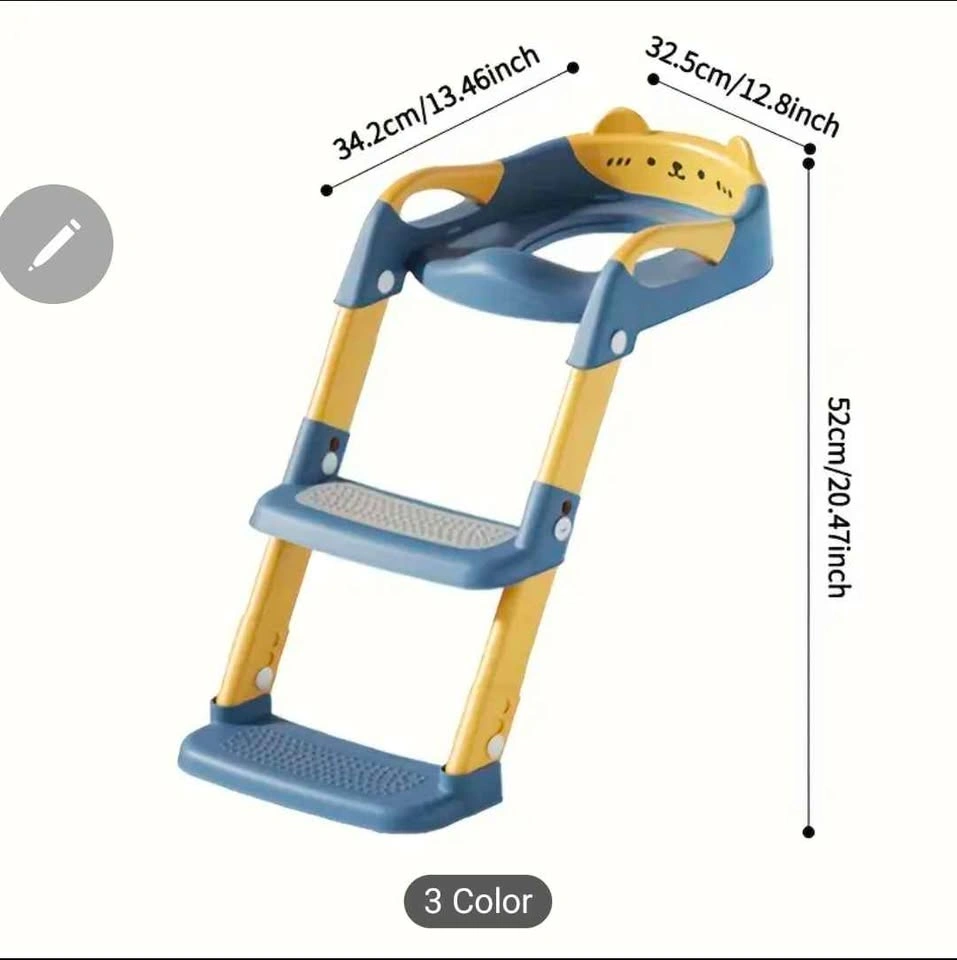 Toilet Training Seat, Step Stool, Splash Guard, Soft Padding - B - photo 4