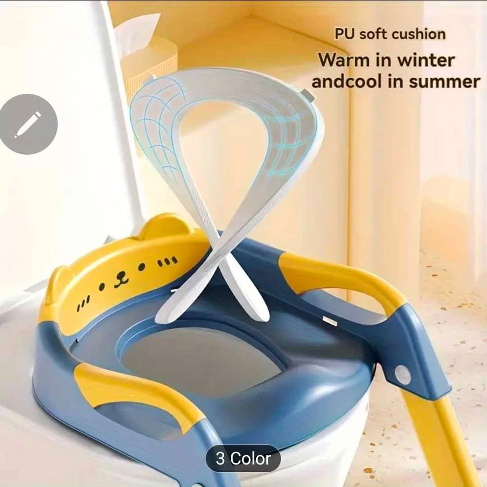Toilet Training Seat, Step Stool, Splash Guard, Soft Padding - B - photo 5