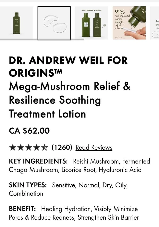 Origins Mega-Mushroom Lotion (200ml) Brand New - photo 2