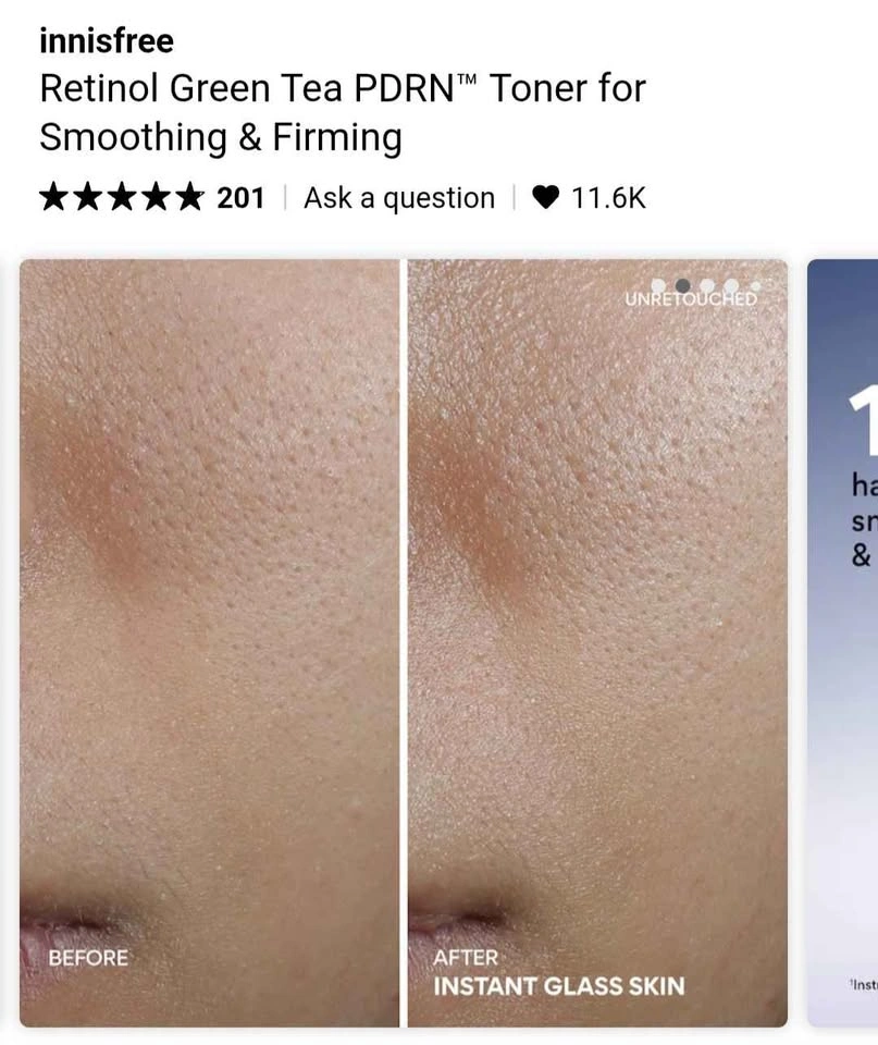 Innisfree Retinol Green Tea Toner (170ml) - photo 3