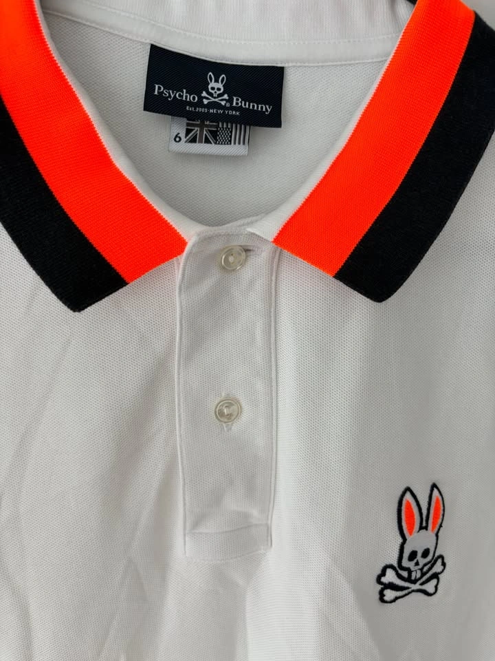 Psycho Bunny Copper Tipped Short Sleeve Logo Polo Size 6 - photo 3