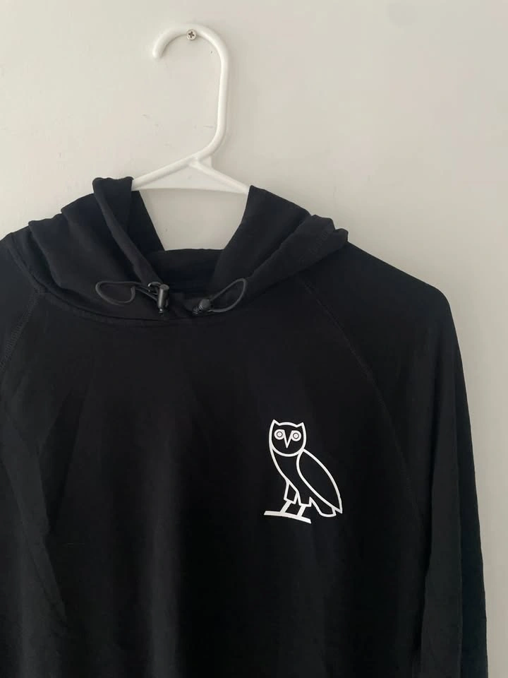 OVO Men's OWL Black Hoodie Size L - photo 2