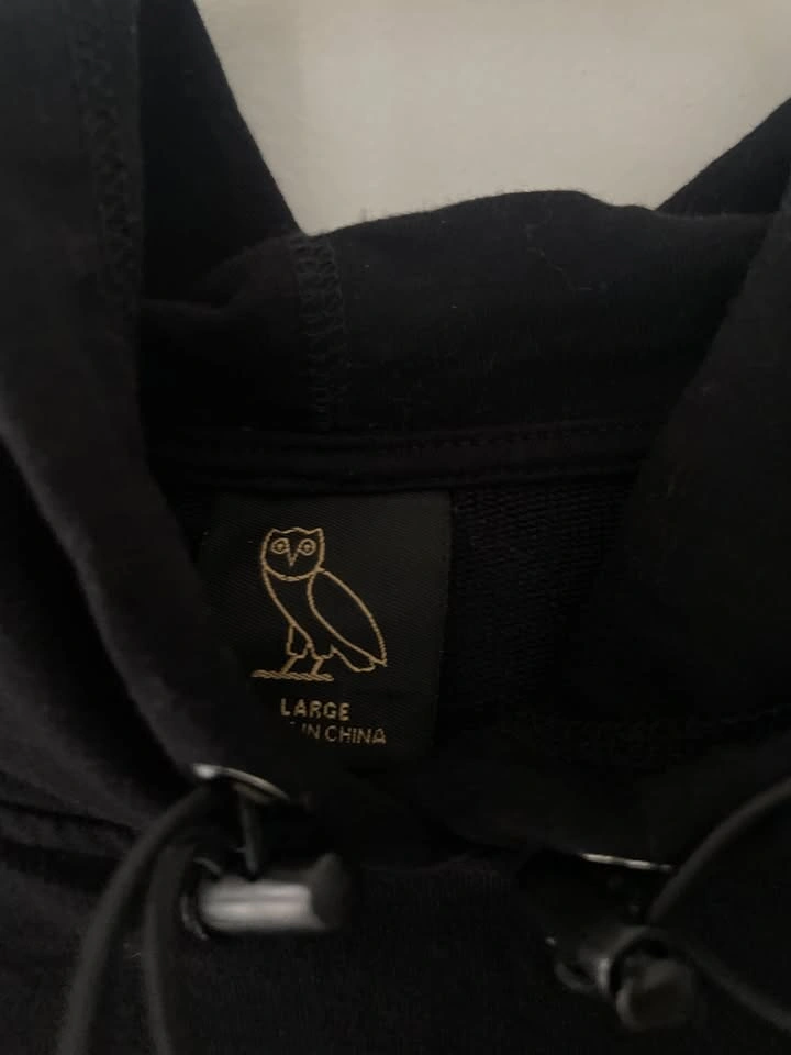 OVO Men's OWL Black Hoodie Size L - photo 3