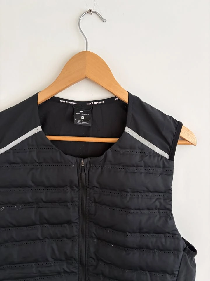 Nike AeroLoft Mens Black Running Down Vest Size L - photo 2