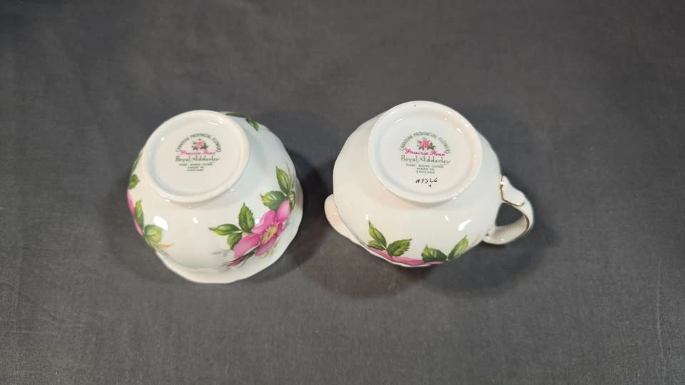 Royal Adderley Prairie Rose Creamer & Sugar Set - photo 4