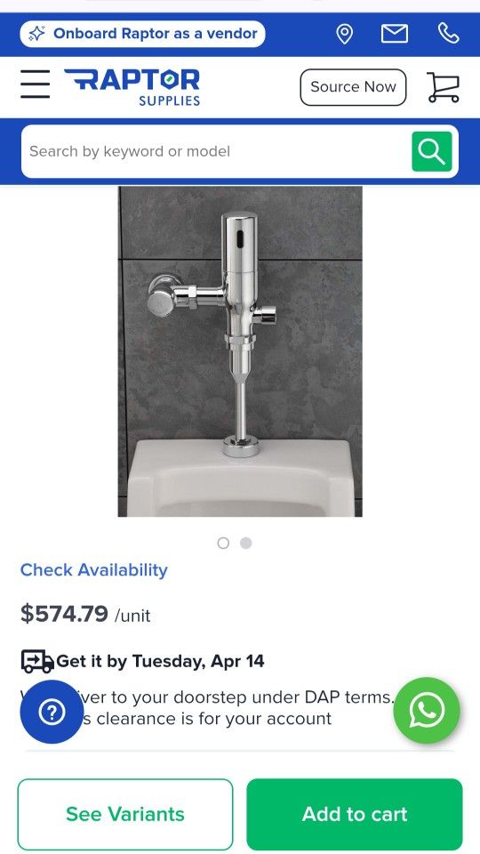 Speakman SV-3010 Sensor Urinal Flushometer - photo 5