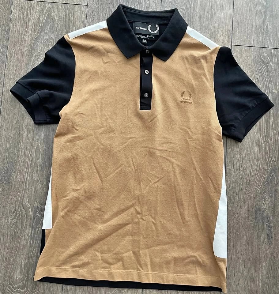 Fred Perry x Raf Simons Tape Detail Pique Polo Size 38