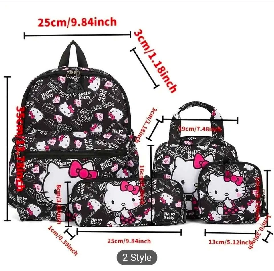 Sanrio Hello Kitty Kuromi Backpack Set - photo 2