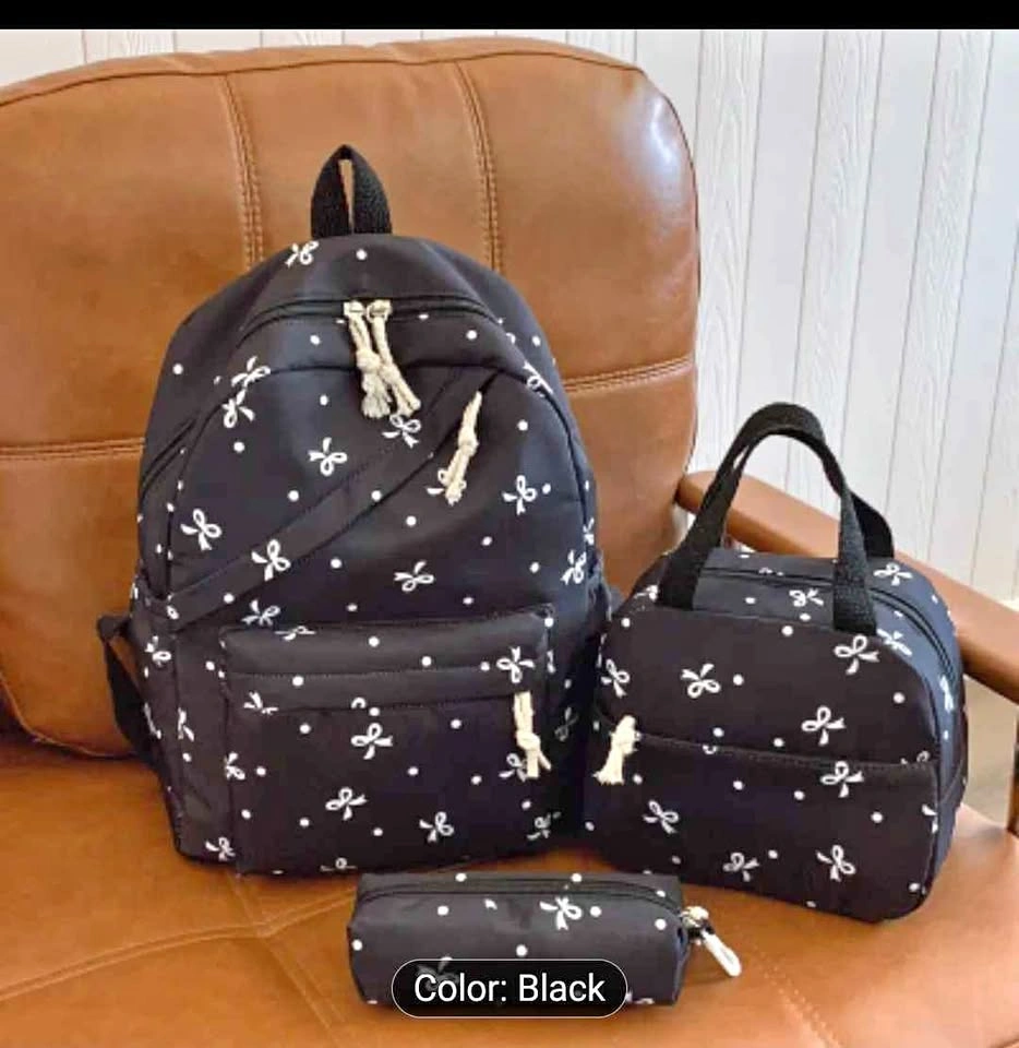 WENAANG Cute Bow Backpack - College, Travel, Lightweight Student