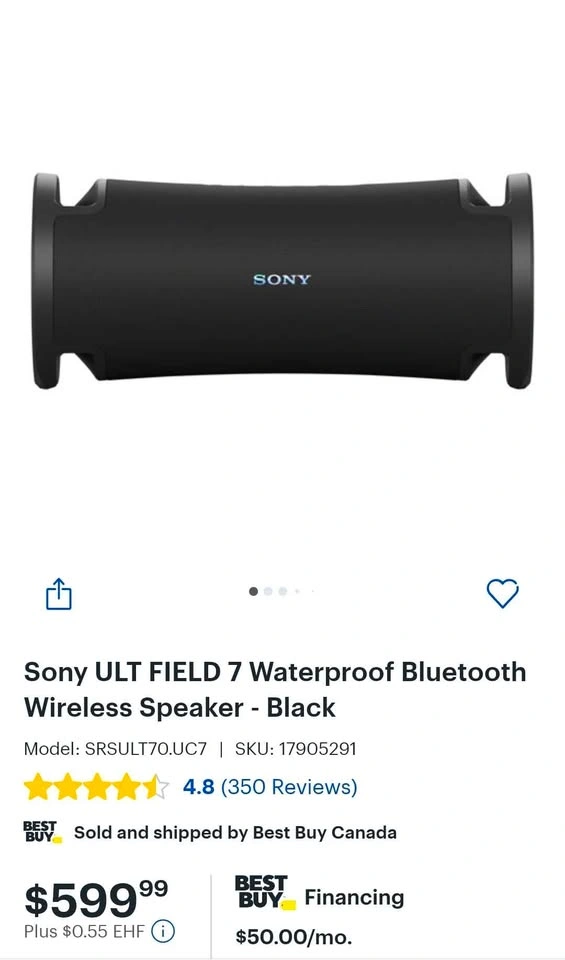Sony ULT Field 7 Bluetooth Speaker - photo 4