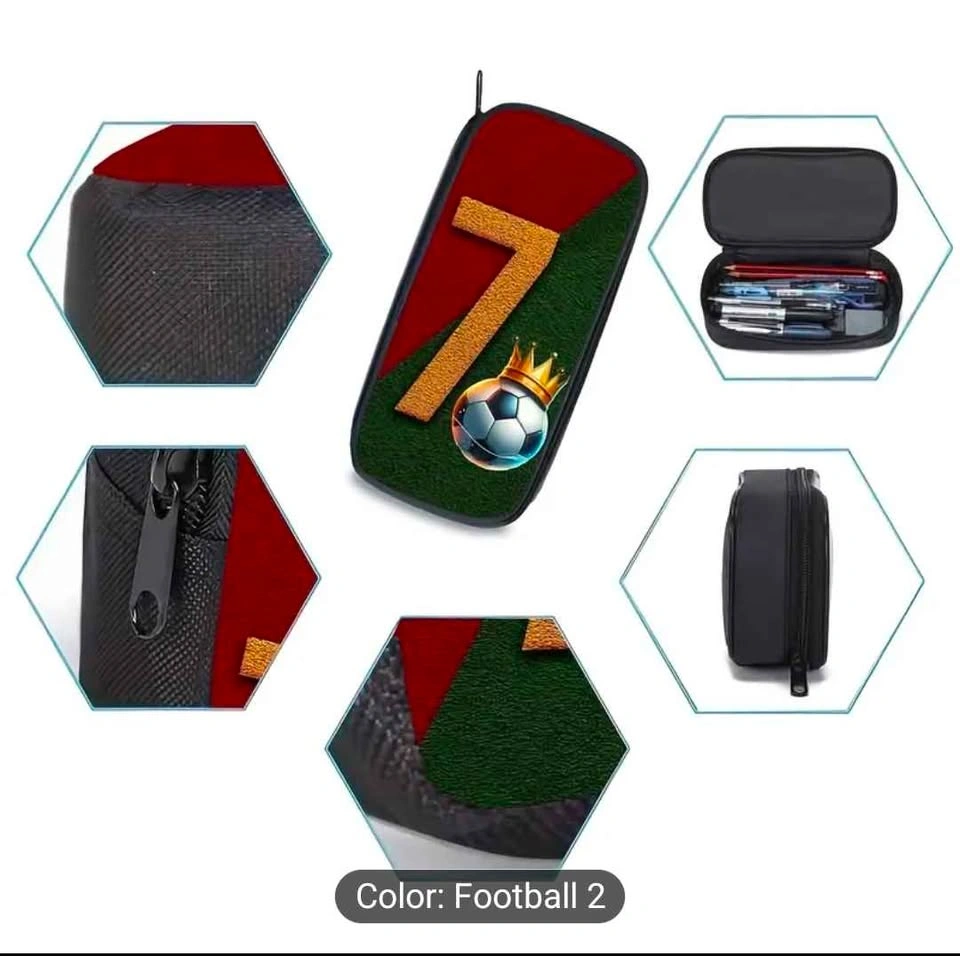 Soccer Pattern Backpack - Sports Outdoor Student Bag - photo 3