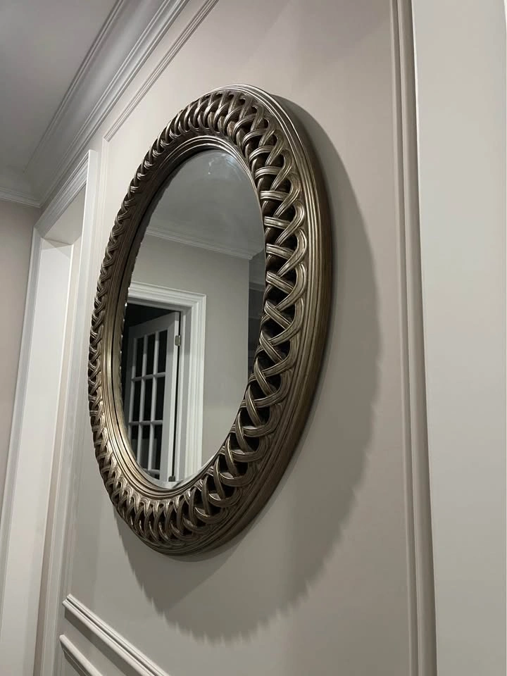 Ornate Round Wall Mirror - photo 3
