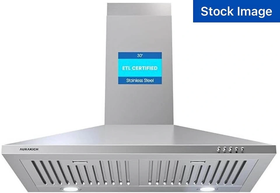 Chimney Range Hood Exhaust Fan - 30" - Stainless Steel