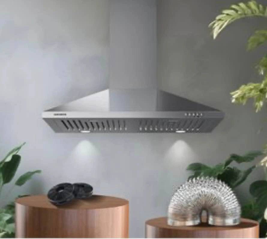 Chimney Range Hood Exhaust Fan - 30" - Stainless Steel - photo 2