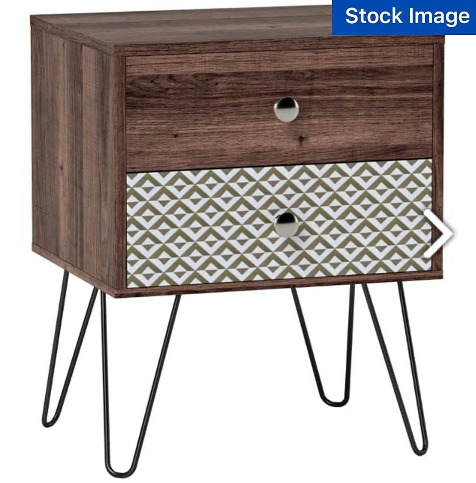 Homcom® 2 Drawer Bedside Table - $50