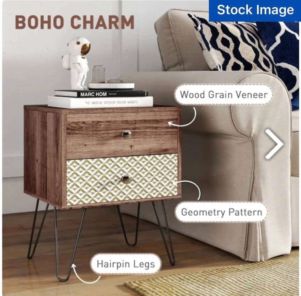Homcom® 2 Drawer Bedside Table - $50 - photo 3