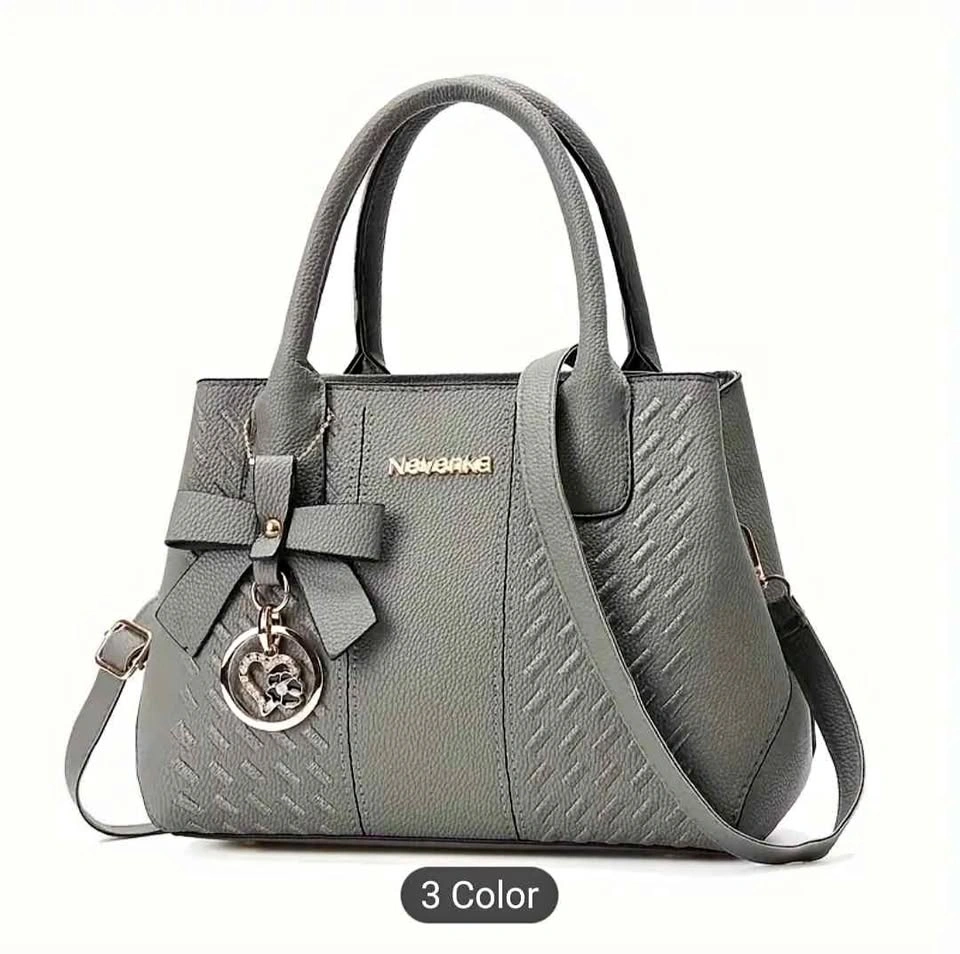 Fashion Embroidery Handbag, Elegant Top Handle Purse