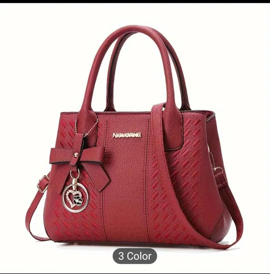 Fashion Embroidery Handbag, Elegant Top Handle Purse - photo 3
