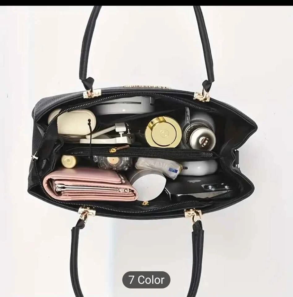 Sale-Wo 'S Handbag with Golden-Tone Hardware | Removable Shoulde - photo 2