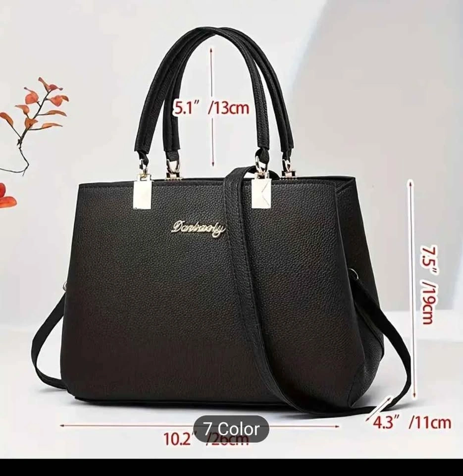 Sale-Wo 'S Handbag with Golden-Tone Hardware | Removable Shoulde - photo 3