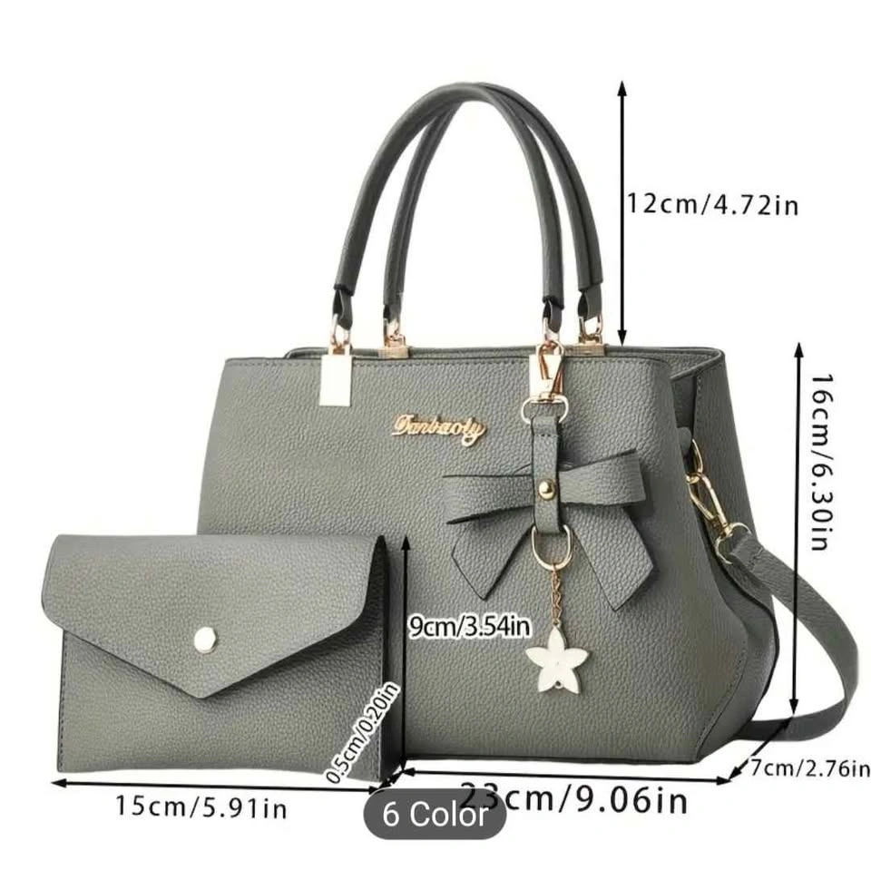 Elegant Black COCOGIGI Handbag Set - photo 3