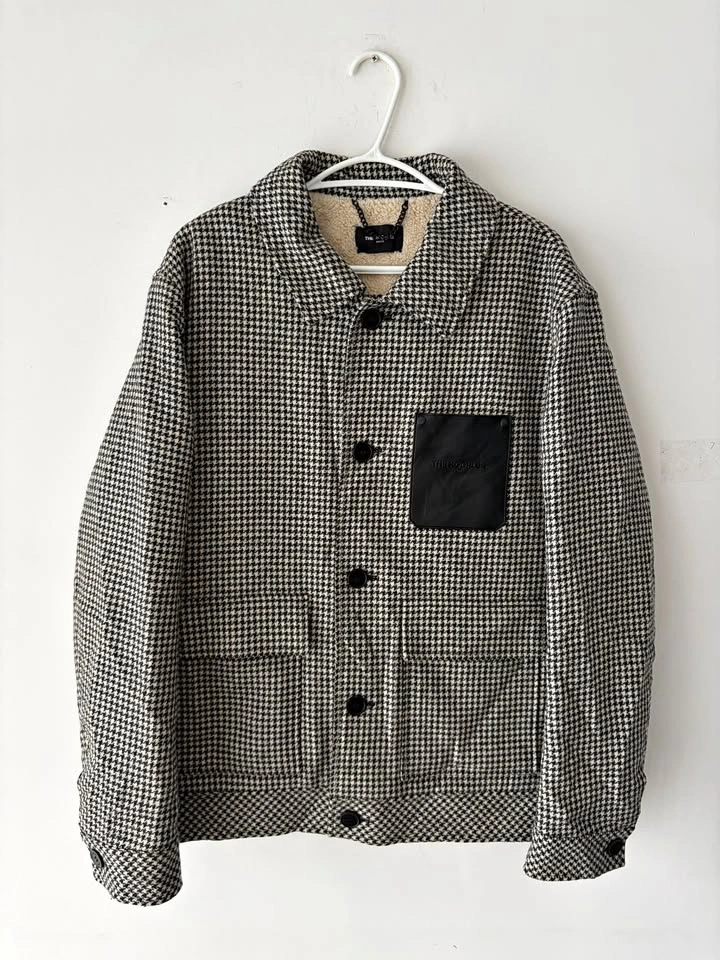The Kooples Men's Wool Flannel Houndstooth Jacket - Size L