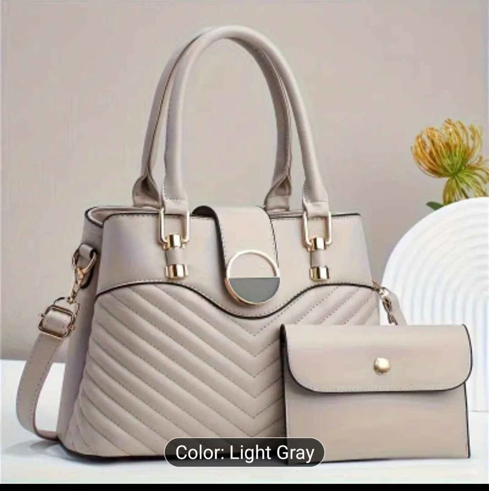 Elegant Handbag with Zipper - Large Capacity Shoulder Bag for Wo - photo 3