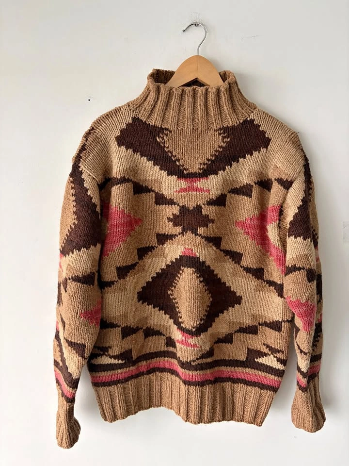Ralph Lauren Polo Country Aztec Wool Sweater - Men's M