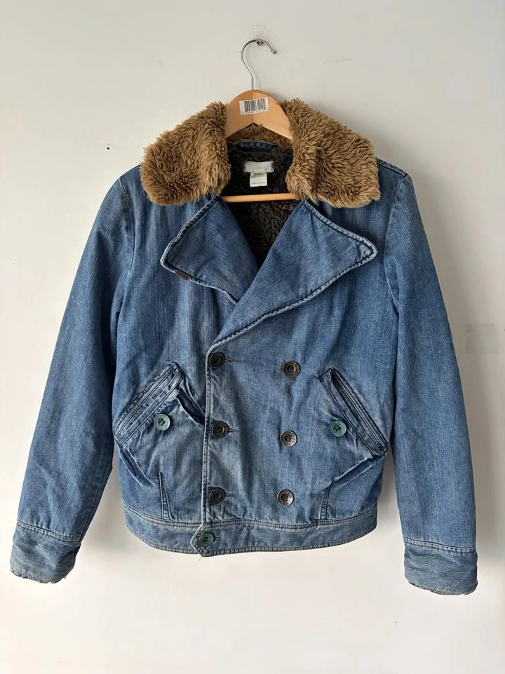 Vintage Diesel Women's Double Breasted Sample Jacket M