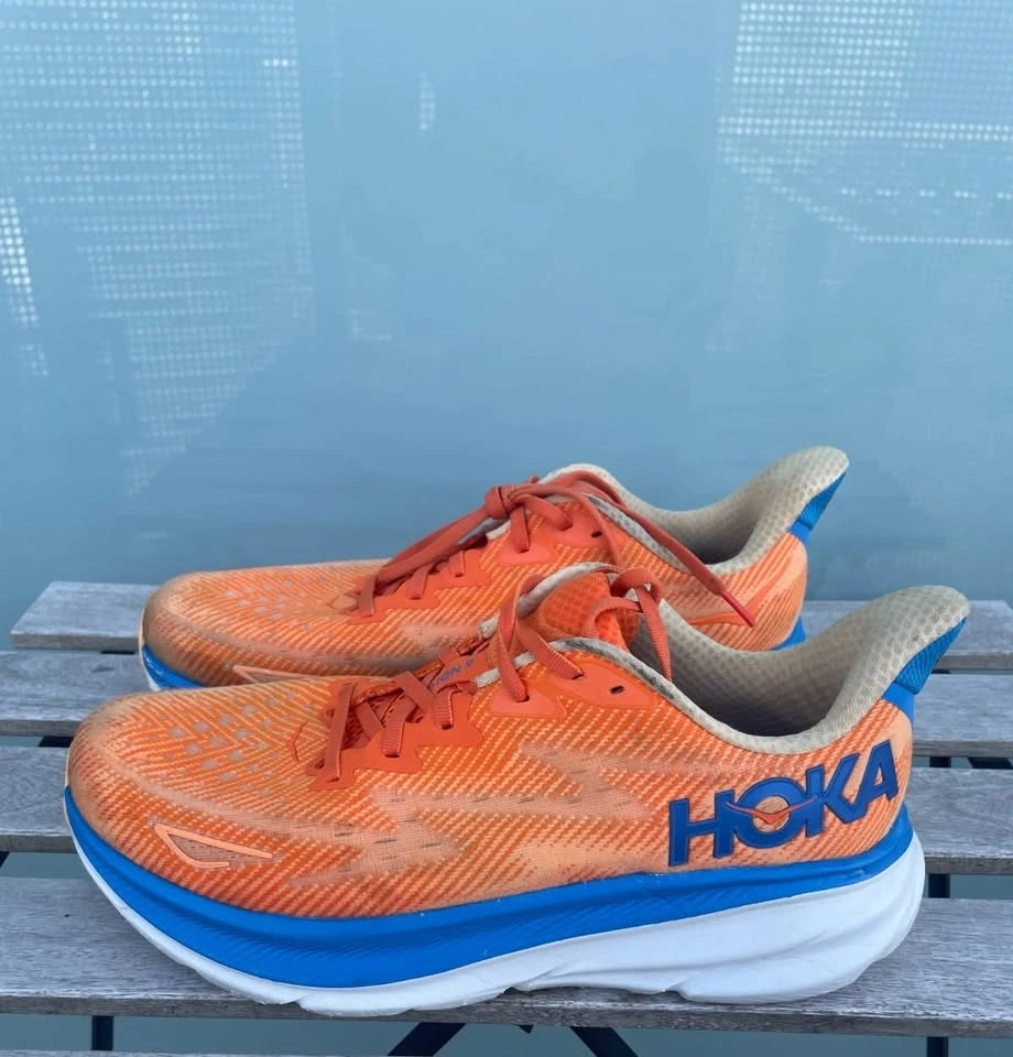 Hoka Clifton 9 Men’s Running Shoes - Orange/Impala, Size 10 - photo 3