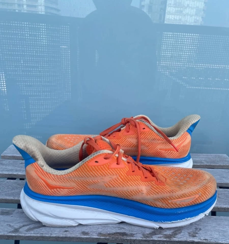 Hoka Clifton 9 Men’s Running Shoes - Orange/Impala, Size 10 - photo 5
