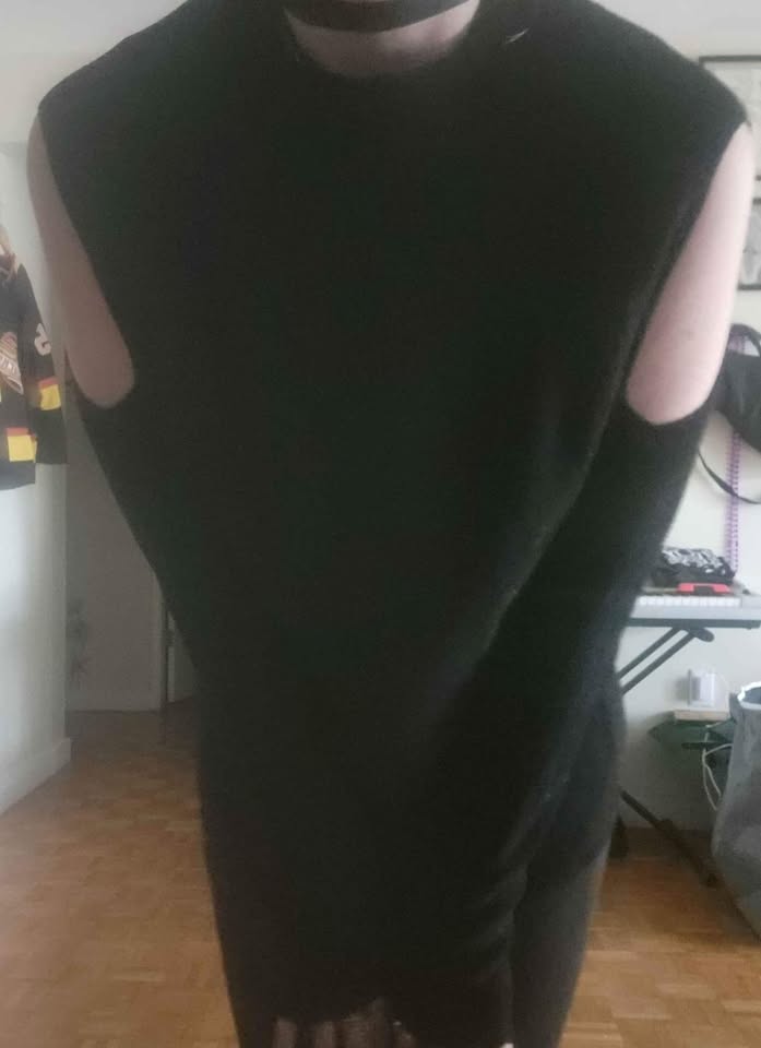 Black off shoulder sweater - photo 2