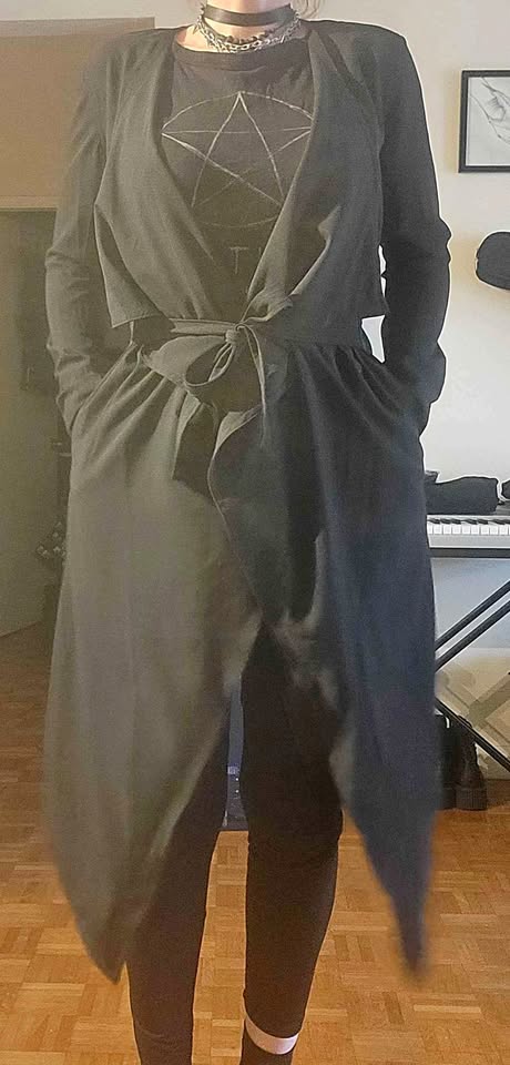 Black cardigan