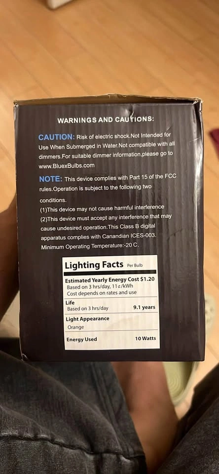 Bluex LED PAR38 Orange Dimmable Bulbs - 2 Pack - photo 4