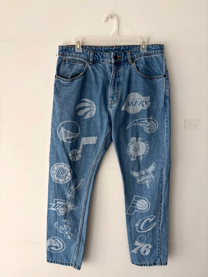 OVO October's Very Own NBA Team Icons Denim Jeans Size 32