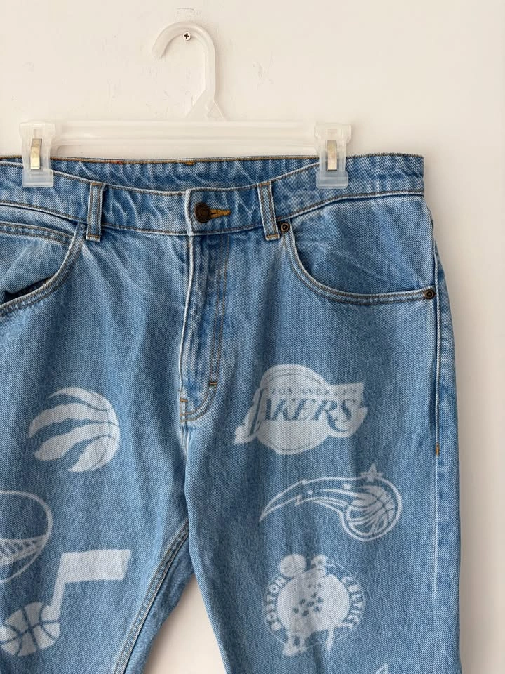 OVO October's Very Own NBA Team Icons Denim Jeans Size 32 - photo 2