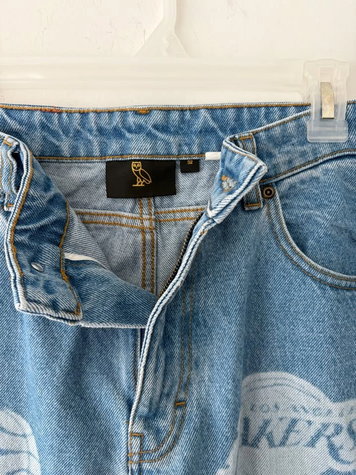 OVO October's Very Own NBA Team Icons Denim Jeans Size 32 - photo 5