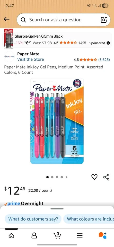 Brand New Paper Mate Inkjoy Gel Pens Assorted 0.7mm - photo 3