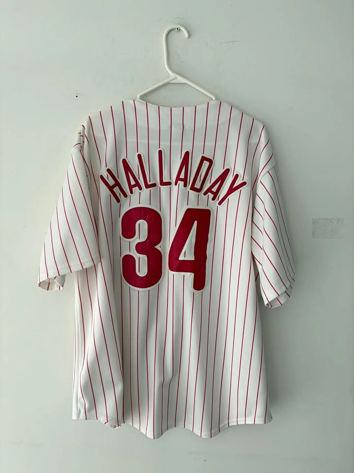 Vintage Majestic Philadelphia Phillies Roy Halladay #34 Jersey X