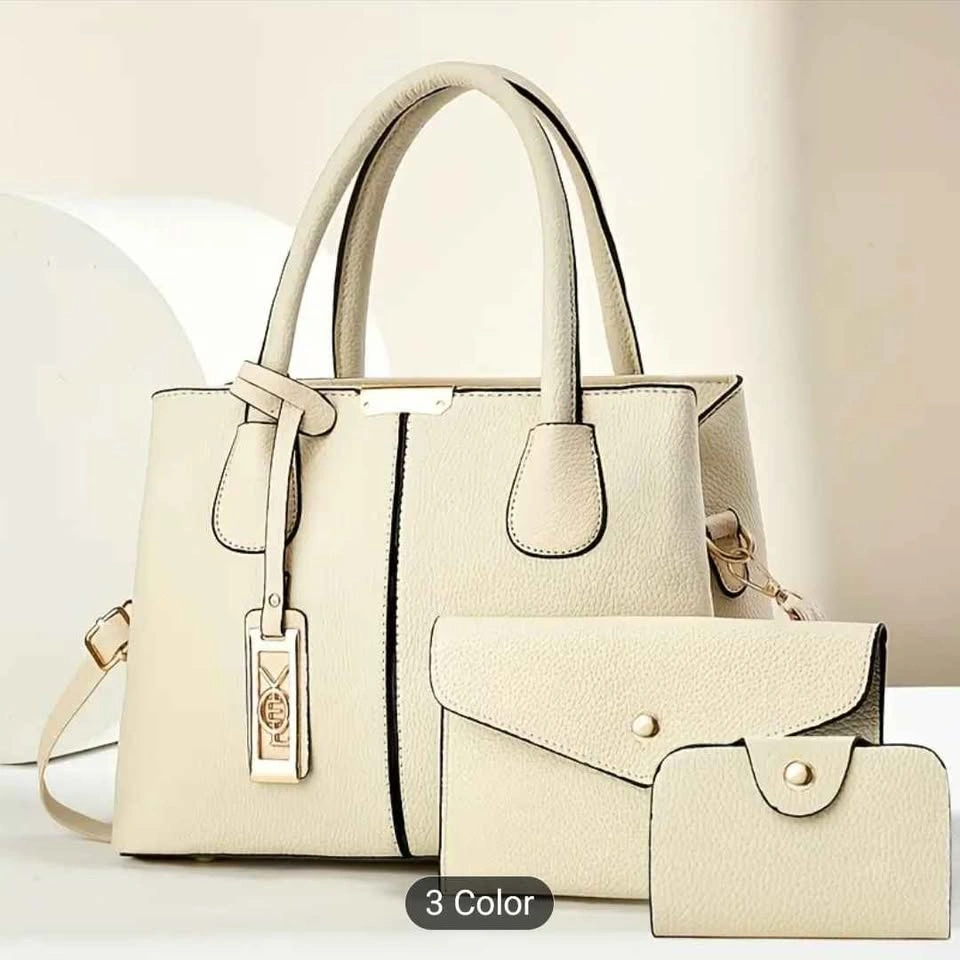 Women's Large Capacity Handbag - Elegant Tote with Golden Hardwa - photo 2