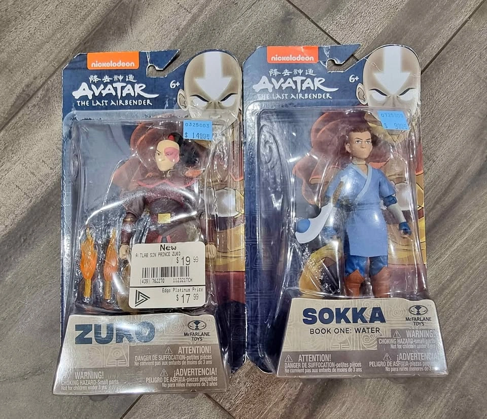 Avatar the Last Airbender Figures Zuko and Sokka