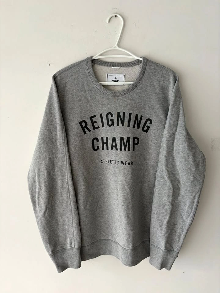 Reigning Champ Athletic Wear Gray Pullover Sweatshirt Size L