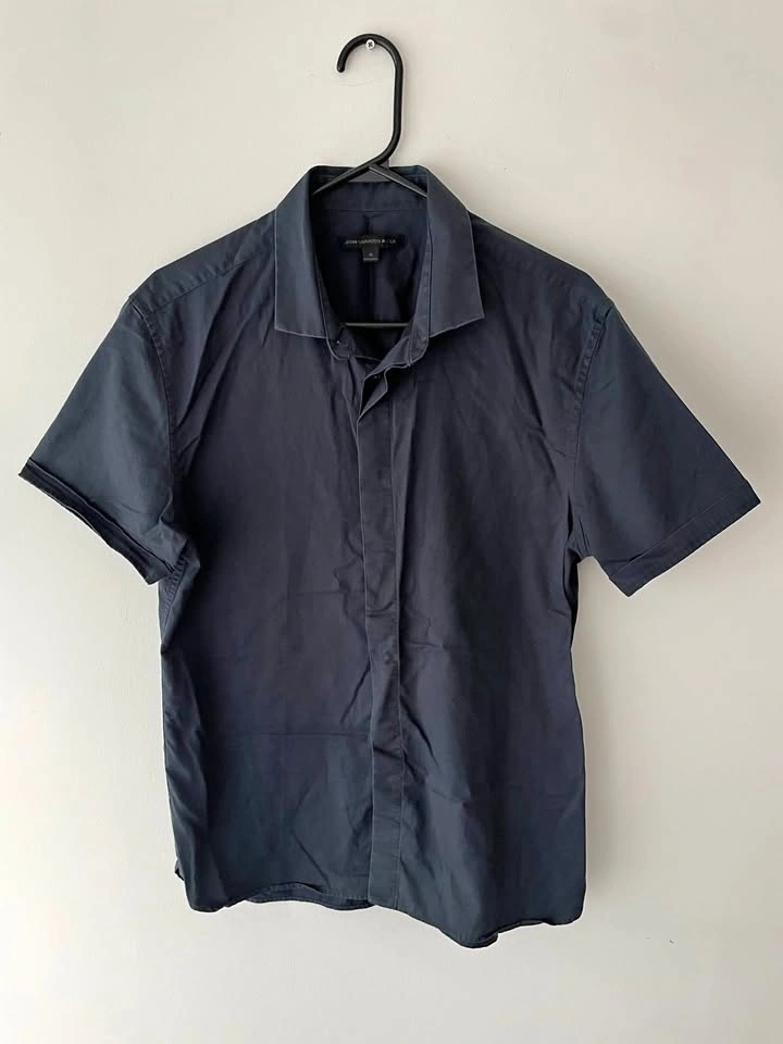 John Varvatos Short Sleeve Button Up Shirt Size M