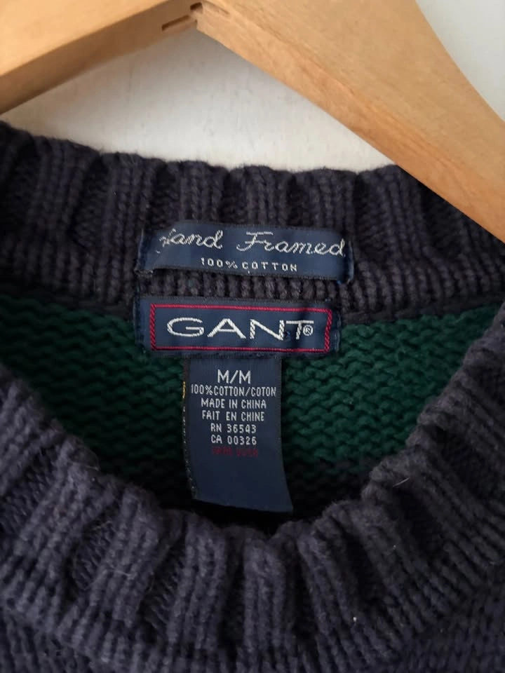 Vintage Gant Sportswear Striped Hand Framed Sweater Size M - photo 3