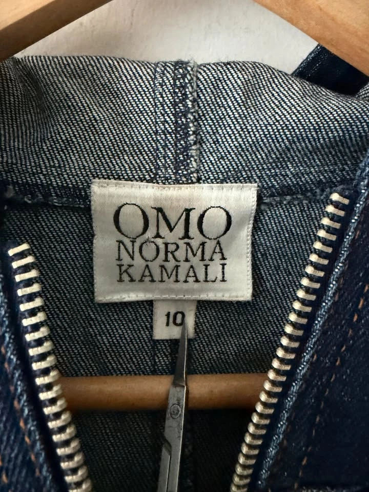 Vintage OMO Norma Kamali Denim Jacket Size 10 - photo 4